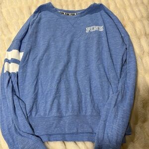 Victoria's Secret PINK Light Blue Crewneck Sweater